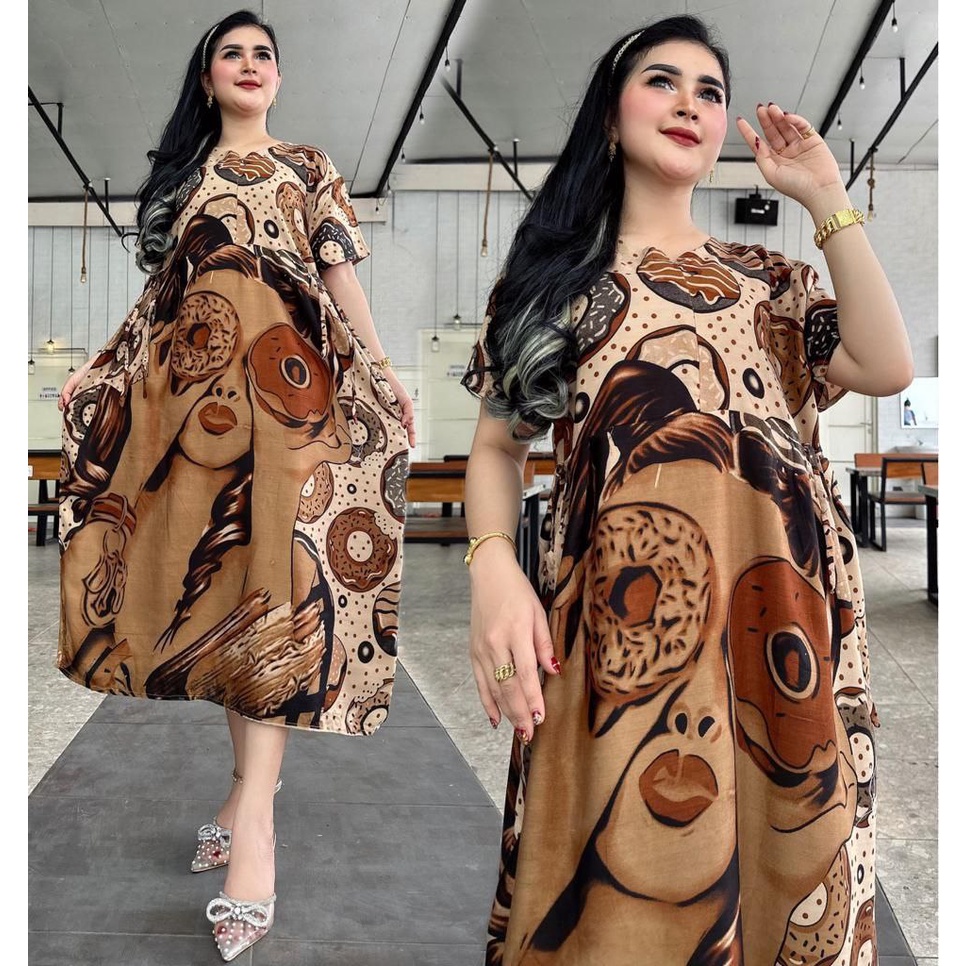 Home Dress Chibi Cibi Busui Daster Resleting Saku Tali Samping Pinggang Motif Karakter Cantik Lucu Kekinian Pilih Warna Motif Viral Terbaru 2023 Daily Dres Harian Rayon Nyaman Populer Pekalongan Batik Modern  Batik Sulmit