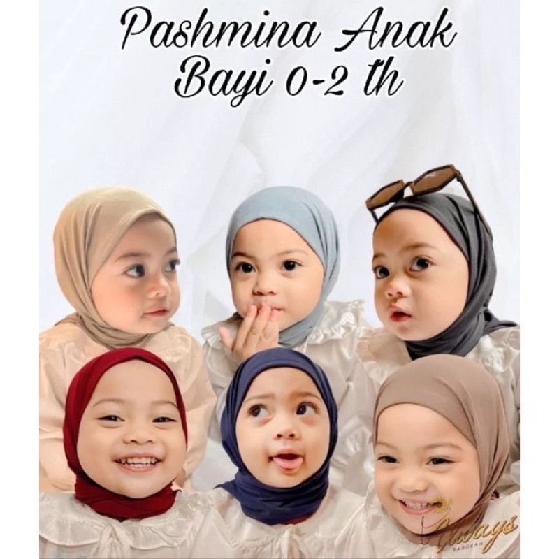 Jilbab Instan anak segitiga jersey premium/ pashmina instan anak