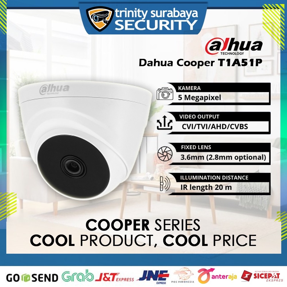 CCTV Indoor DAHUA T1A51P Cooper Series 5mp