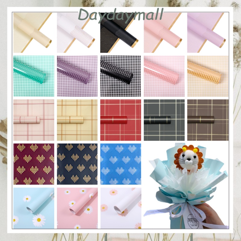 Kertas Buket Bunga Bergambar Flower Wrapping Cellophane Paper / Hiasan Bouquet KB6188