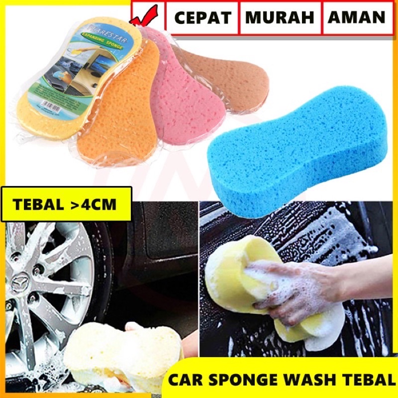 Sponge Busa Cuci Mobil Ukuran Jumbo Cuci Motor Piring Busa Besar