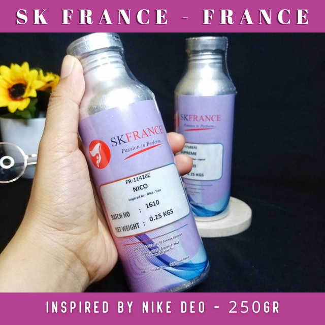 Bibit Parfum Inspirasi NIKE DEO Impor SKFRANCE / SEGEL 250gr - PARFUM WANITA - MINYAK WANGI REFILL -