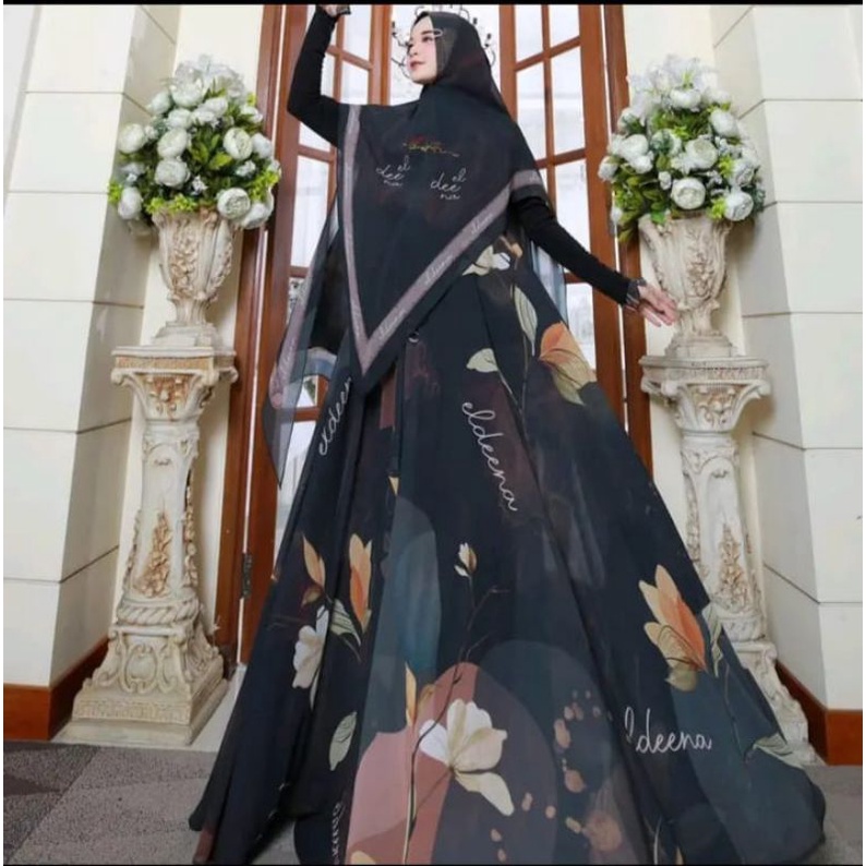 Khimar Set Syar'i Omeiro Printing