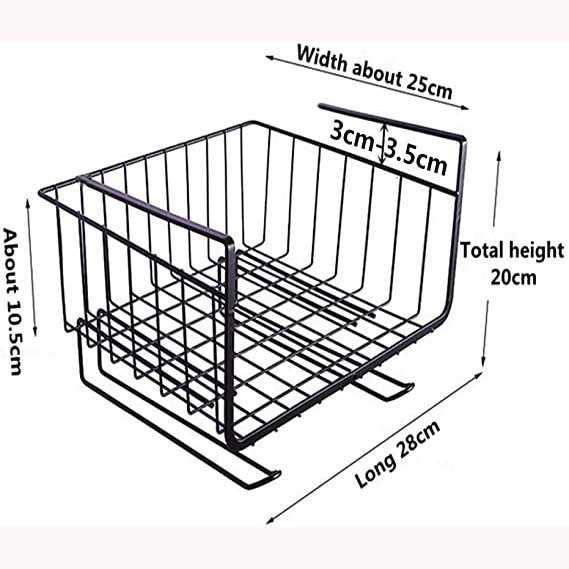 Rak Gantung Cabinet Door Organizer Storage Basket Rack - IFB41