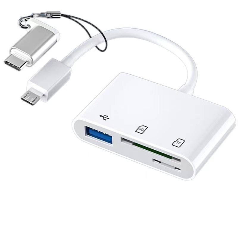 Tipe C Ke SD Card Reader OTG Kabel USB Micro SD/TF Card Reader Adapter Transfer Data Untuk Macbook