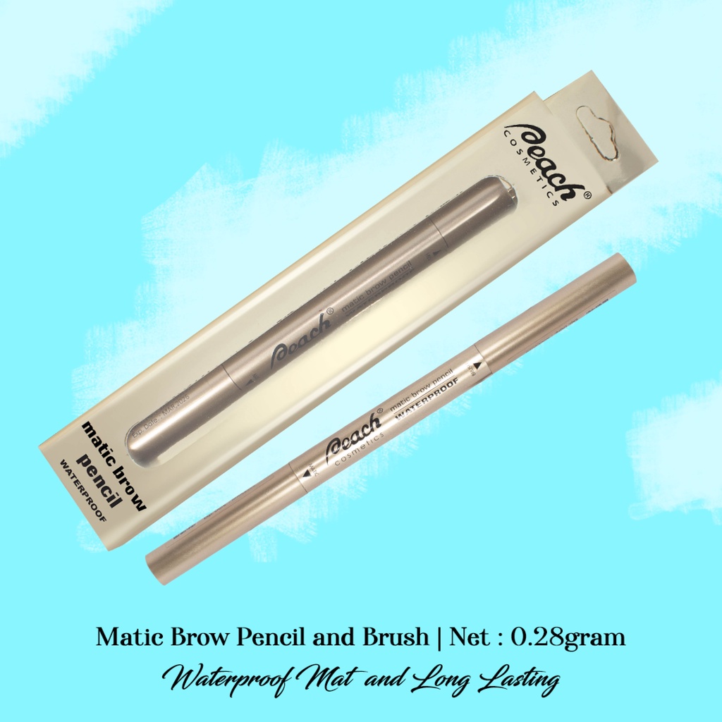 PEACH MATIC BROW PENCIL / PENSIL ALIS BPOM