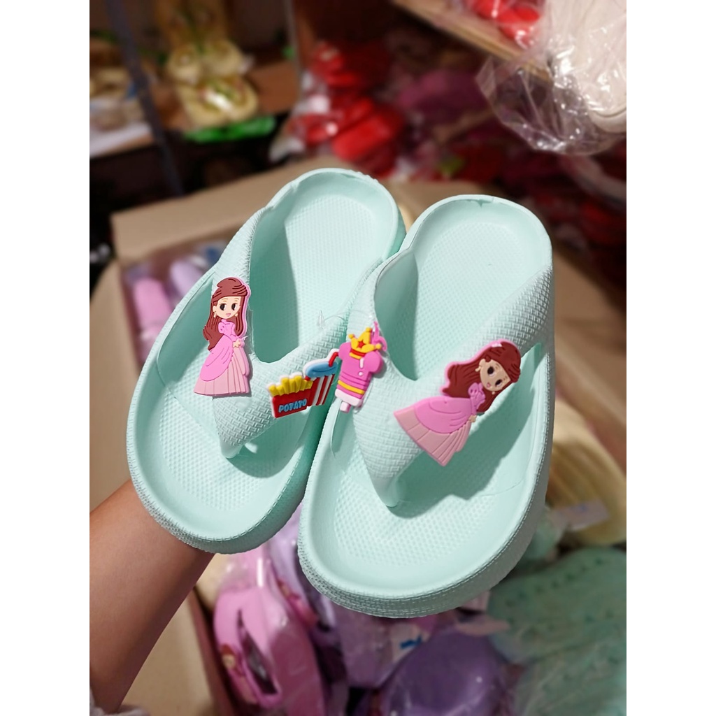 Sandal Jepit Fuji Karet Anak Perempuan Karet Karakter Beruang Fashion Korea Sol Tinggi Umur 2 3 4 5 Tahun Terbaru