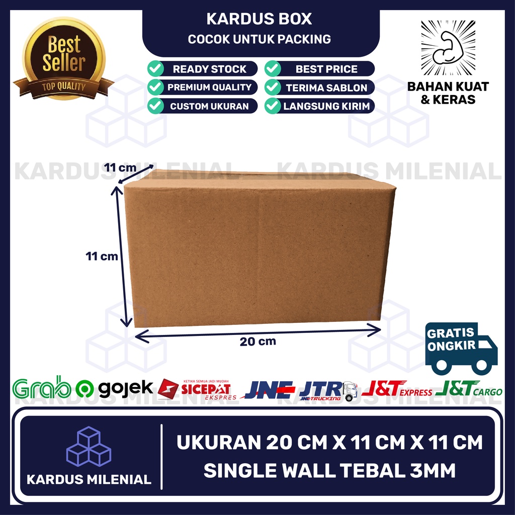 

Kardus box karton packing 20x11x11