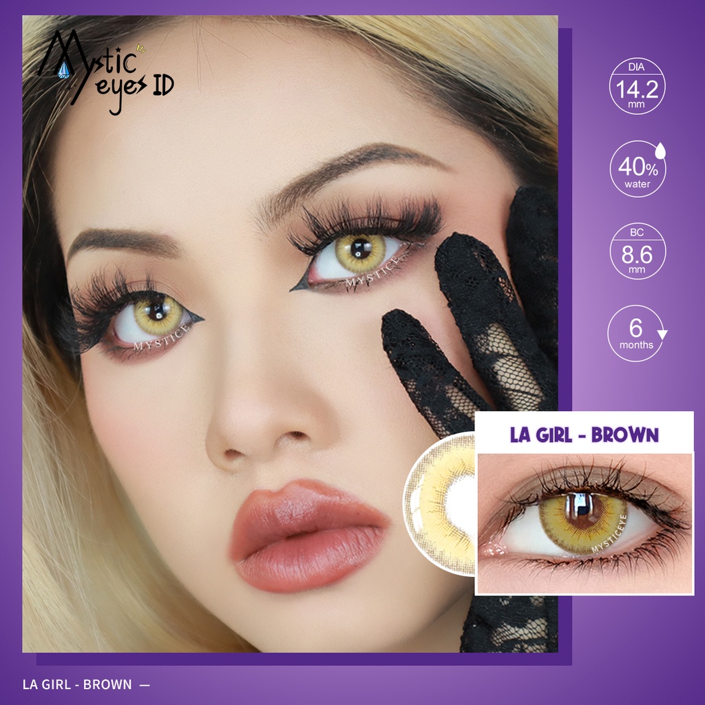 [✅COD] MYSTICEYES SOFTLENS LA/BERLIN GIRL SERI 14.2 MM Minus -6.00 S/D -8.00