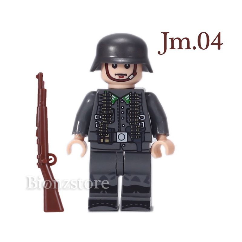 Lego WW2 Tentara Jm.04 plus Senjata