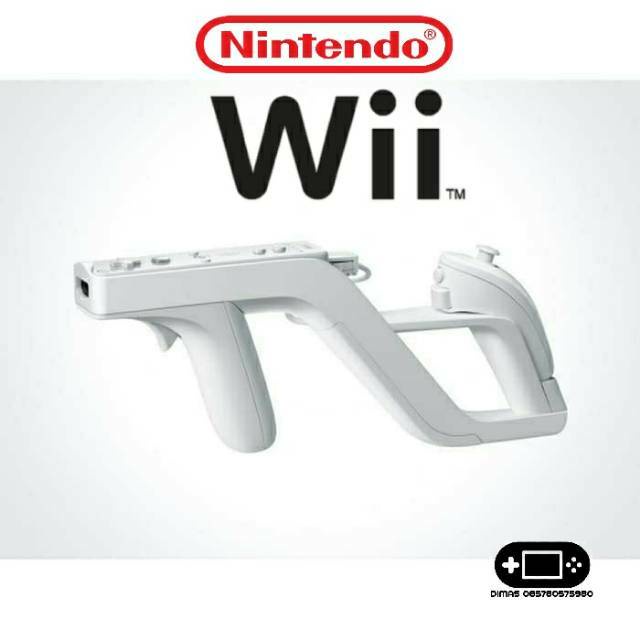 Wii Zapper Gun Nintendo Wii Shooting Warna Putih