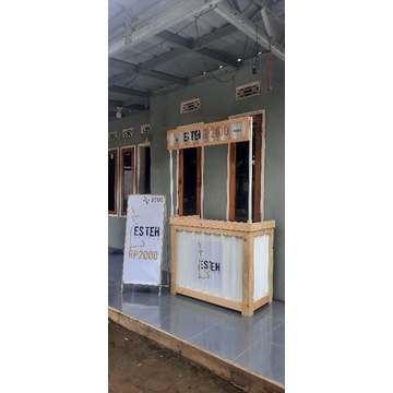 Booth portable Gerobak lipat boot kontainer Gerobak kekinian