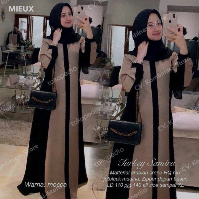 Gamis gamis turkey samira abaya - Maroon, XL / XXL(U4L9) Abaya Hitam Bordir Gamis Abaya Turkey Gamis