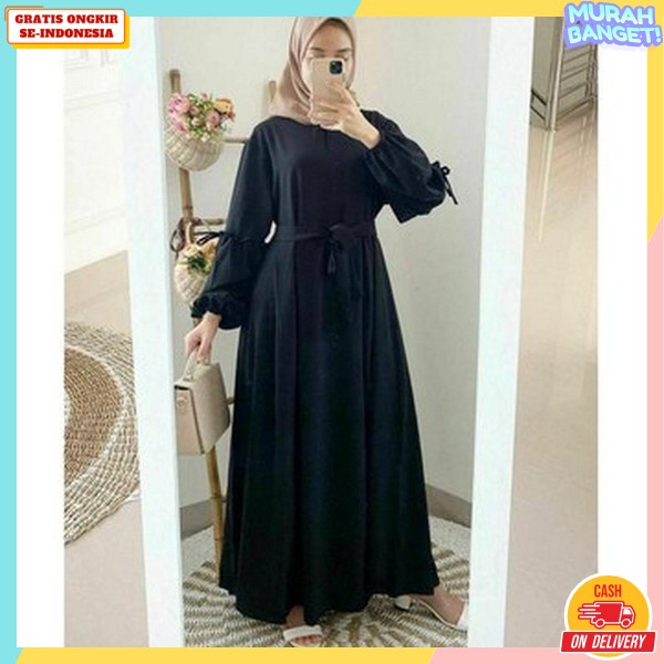 Juba 1 Set Jilbab Baju Ghamis Syar'I Terbaru Pakaian Wanit Muslimah Bahan Tebal Pakean Fashion Musli