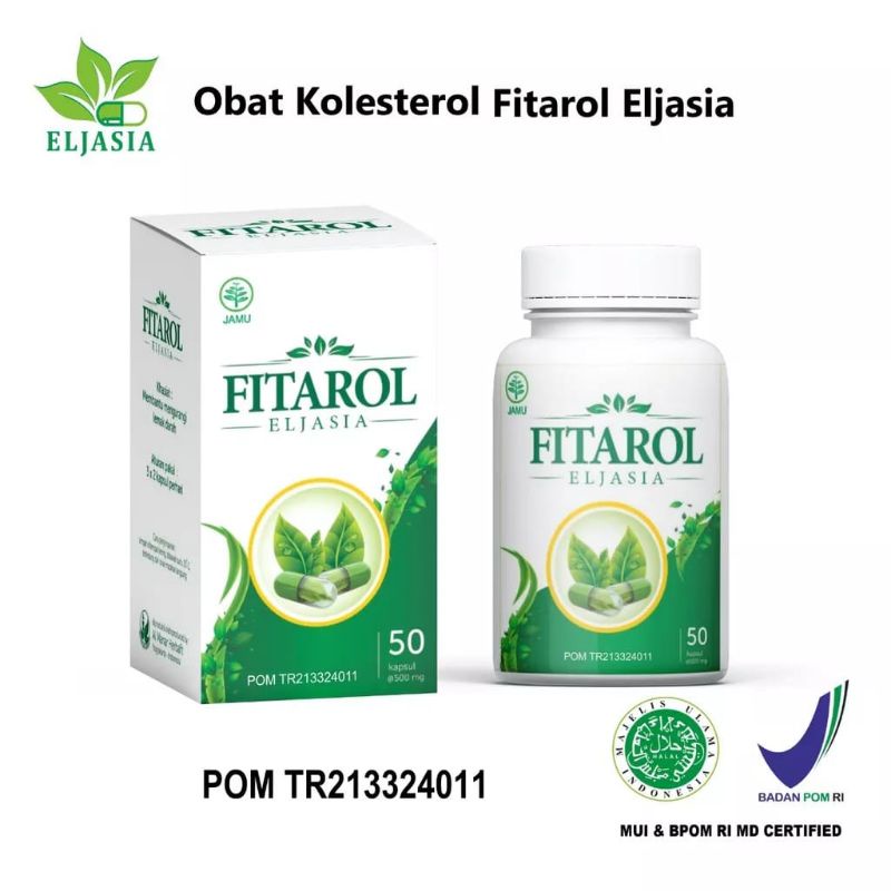 Fitarol Eljasia 100% Original Obat Herbal Atasi Stroke Ringan Menurunkan Darah Tinggi Dan Penyakit J