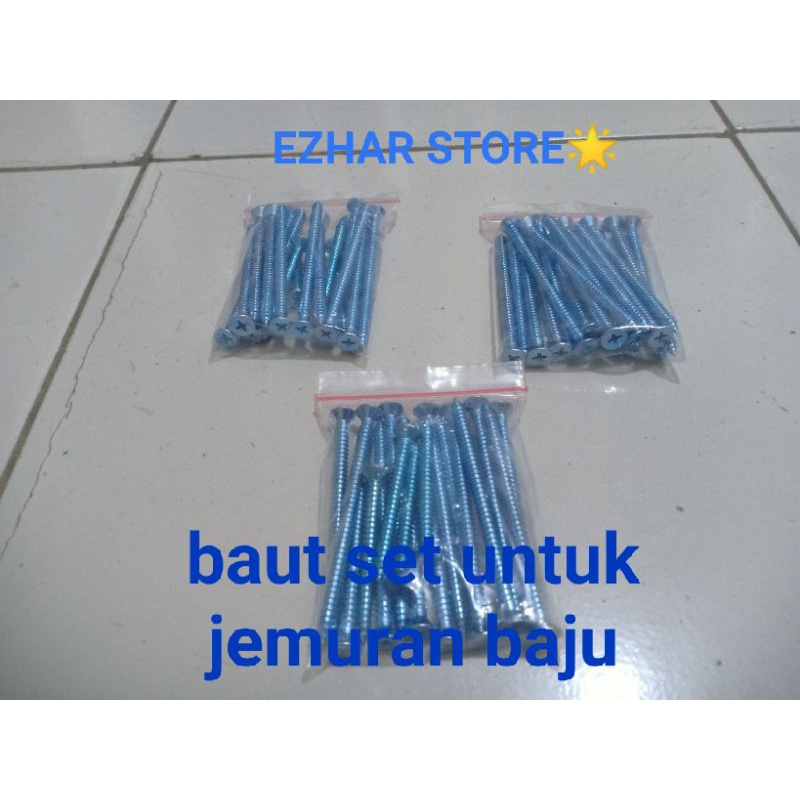 baut set untuk jemuran baju