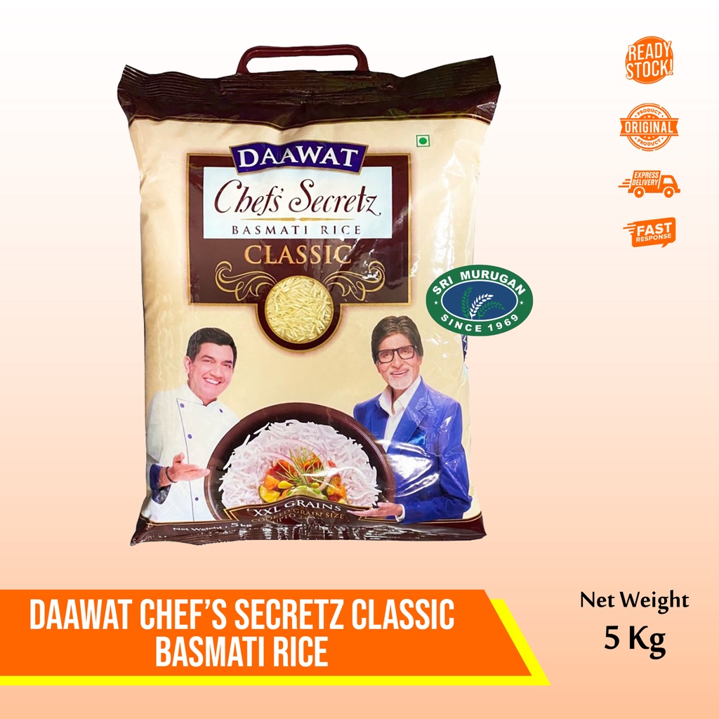 

DAAWAT BASMATI RICE CHEF'S SECRETZ CLASSIC 5Kg