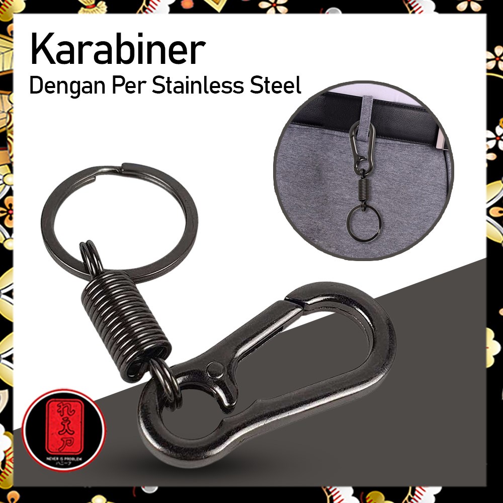 Karabiner dengan Per Stainless Steel