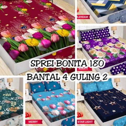 ✪ NEW SPREI BONITA  BANTAL 4 GULING 2 ✷