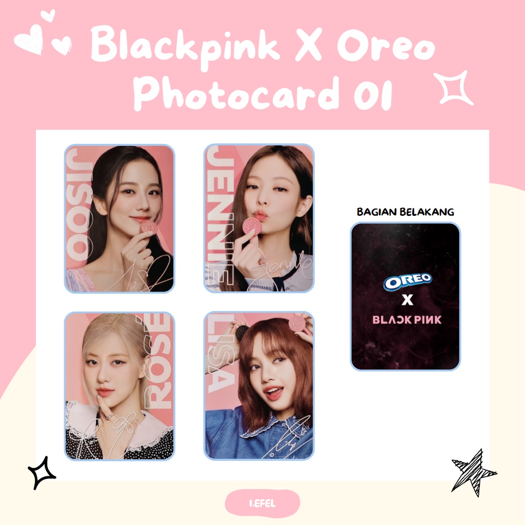 Photocard Blackpink X Oreo 01 -i.efel-