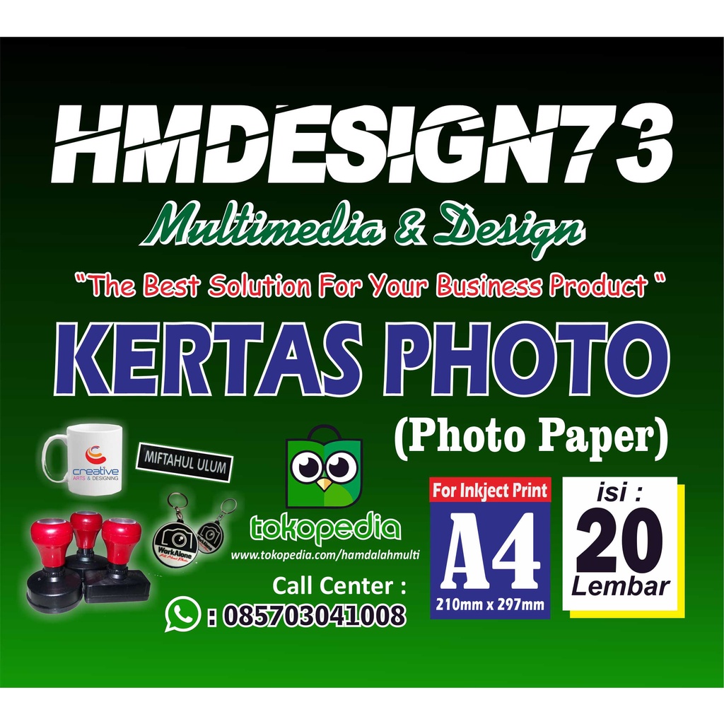 

KERTAS PHOTO HIGH GLOSSY 230 Gsm KERTAS CETAK FOTO