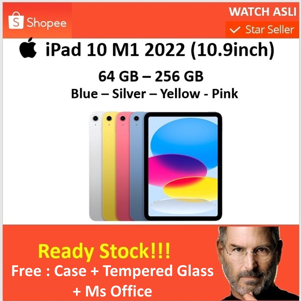 Newwwwww Tabletttttt iPaaddd 10 2022 10.9 64GB 256GB WiFi Cell Blue Yellow Pink Silver