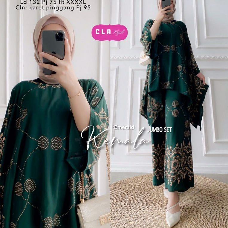 BEECOUTURE SETELAN RAYON JUMBO LD 130 CM BSIZE SET WAKA KEMALA RESLETING DEPAN BUSUI PALING LARIS