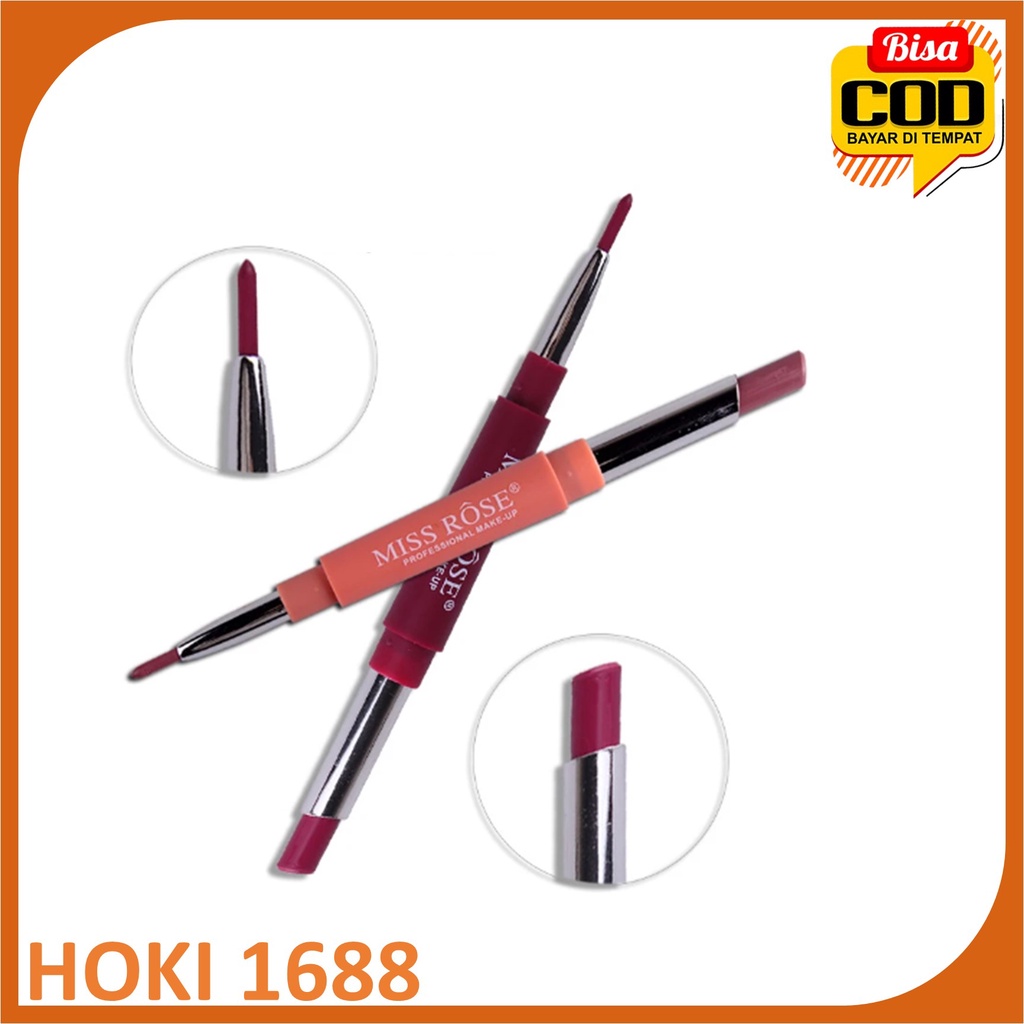 Miss Rose Lasting Long Multifunct Makeup Pencil Waterproof Pen Lipstick Lip Matte Liner