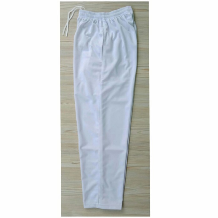 Celana training olahraga putih polos pria dan wanita - Putih Polos, XXL (M5U8) Running Pants Celanan