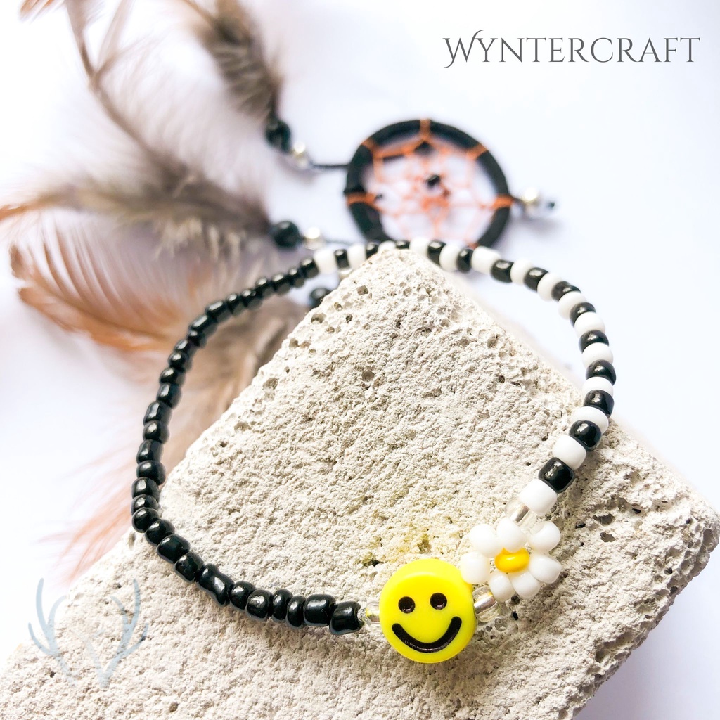 WB247 Wyntercraft Smiley Edition Gelang Manik/Mote Smile Beads Koreann Style