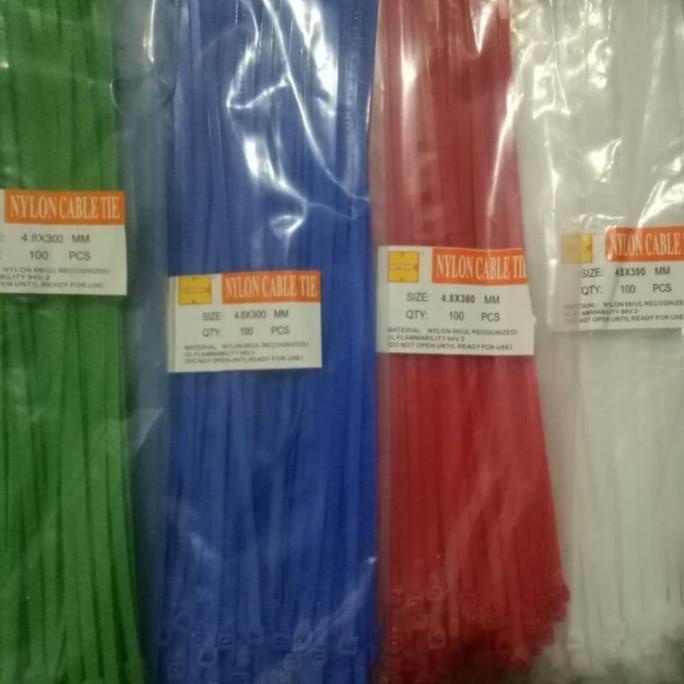 

Warna Putih 100pcs Cable Ties Kabel Ties Tali Kabel 15cm 15 cm rajaav77