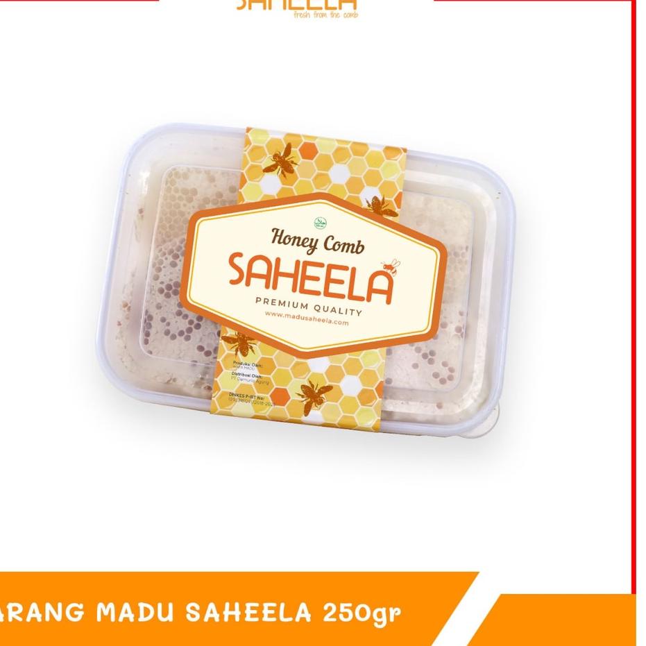 

♡ [TERLARIS] Sarang Asli Utuh Murni 250gr | Saheela Melifera Premium Honey Comb 100 % ORIGINAL ☑