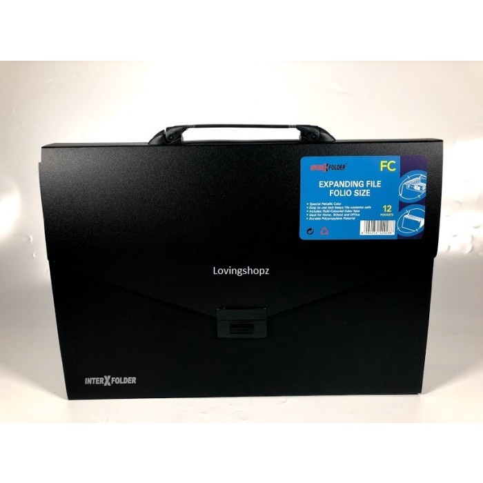 

Expanding File With Handle Folio Inter X Star Seller