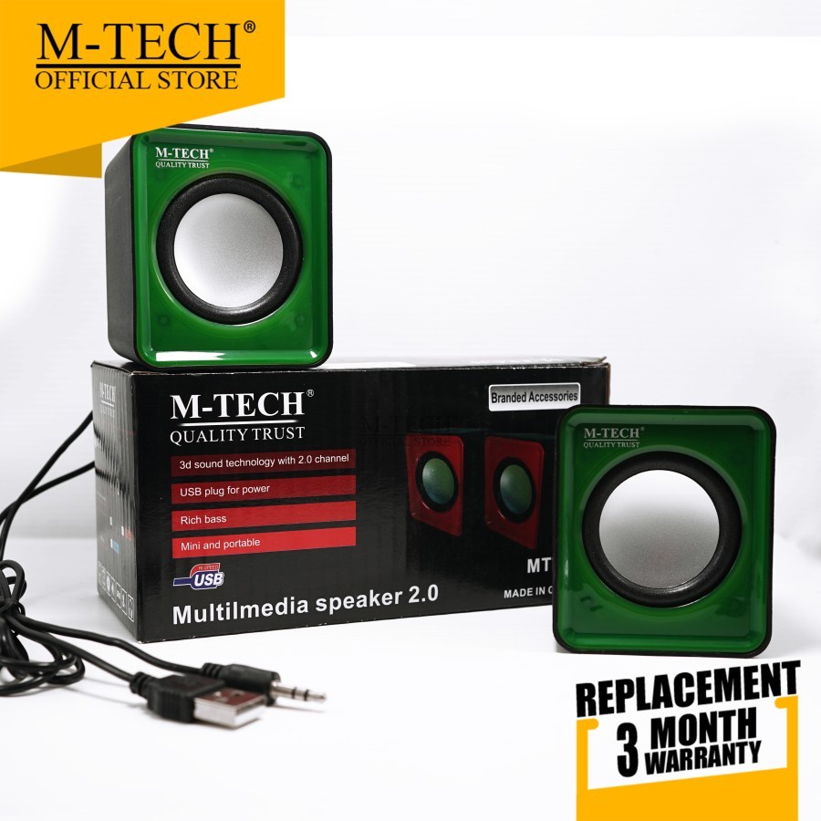 M-Tech Speaker Multimedia PC Laptop Komputer Kabel / Bluetooth