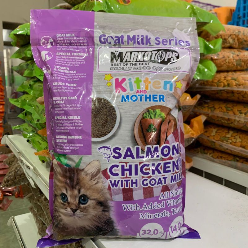Markotop Cat Food Kitten and Mother Repack 1 kg - Salmon Chicken