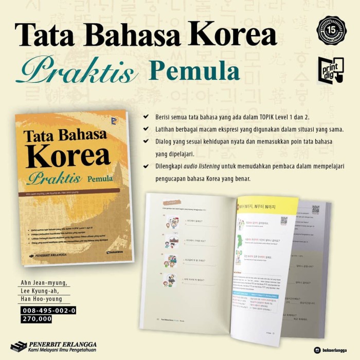 Terlaris Tata Bahasa Korea Praktis Untuk Pemula