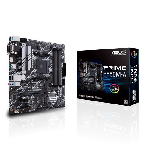 Asus PRIME B550M-A (AM4, AMD Promontory B550, DDR4, USB3.2, SATA3)