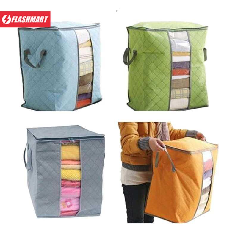 Flashmart Kantong Organizer Penyimpanan Pakaian Fabric Storage Box - M1466