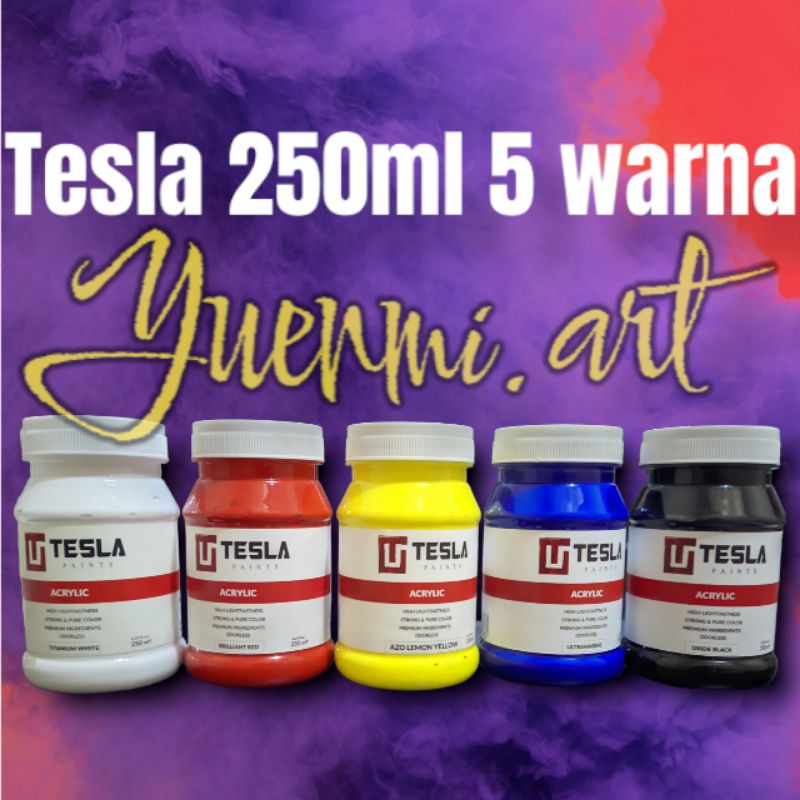 

tesla 4 warna putih merah kuning biru