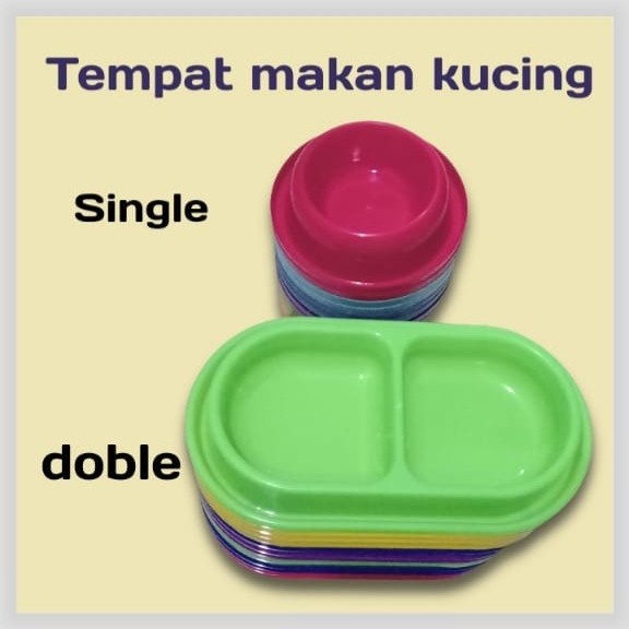 Tempat Makan Kucing Anti Semut Single dan Double