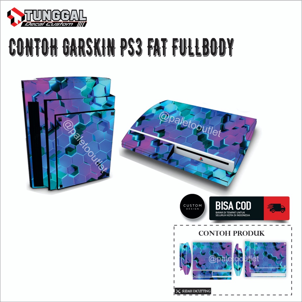 Stiker Ps3 Fat motif anime keren