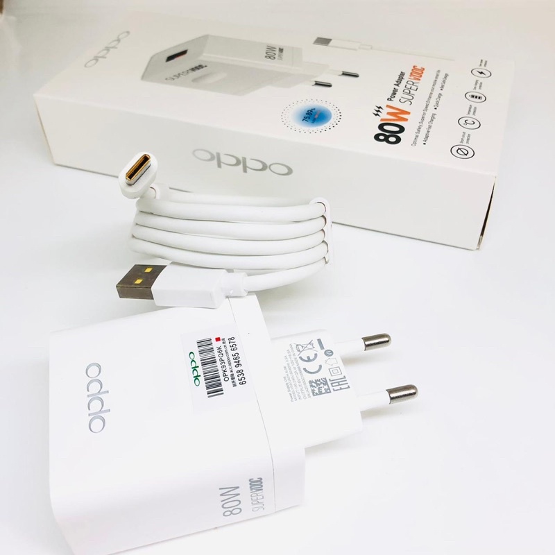 Charger Oppo A77s 2022 Micro Type C 80W / Charger Oppo Ori A77S 2022 Micro Dan Type C 80W BY SMOLL