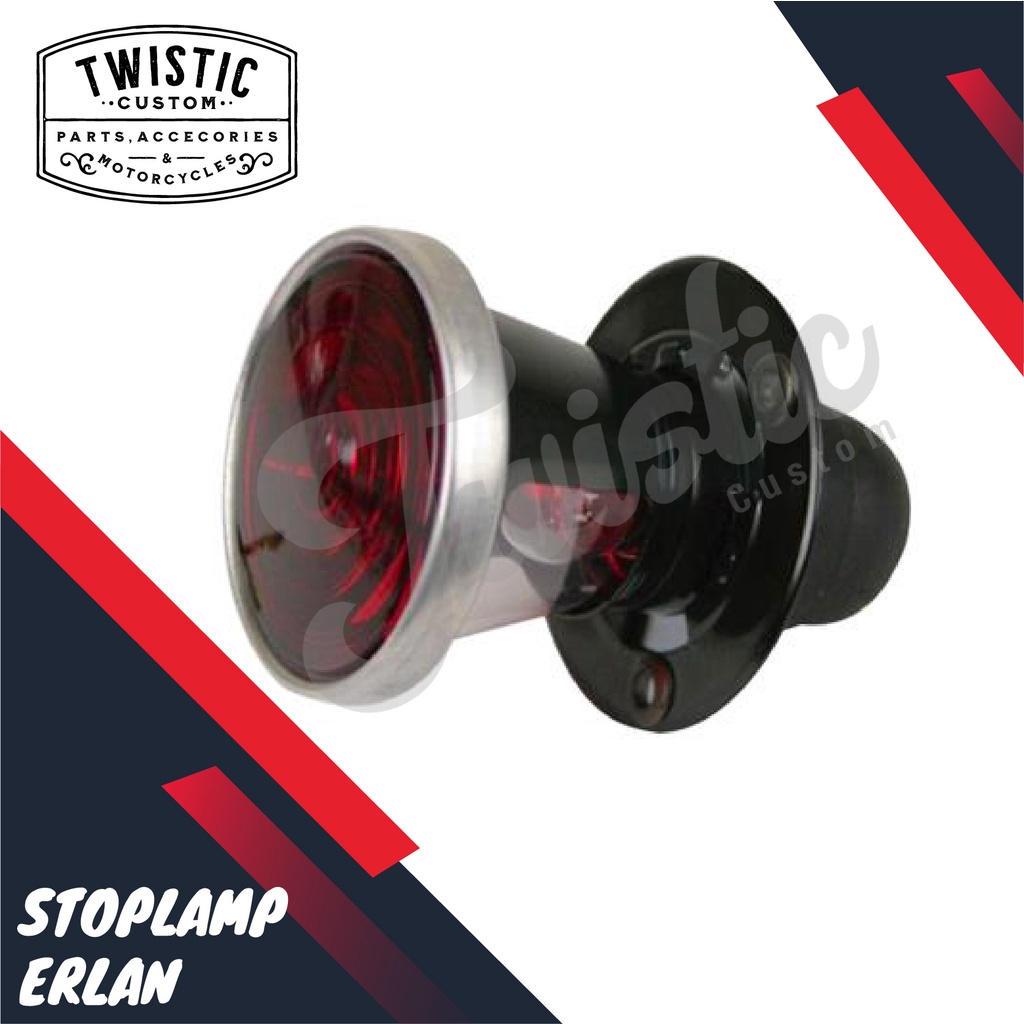 Stoplamp Erlan Lampu Rem Belakang Lucas 477 Motor Chopper Universal