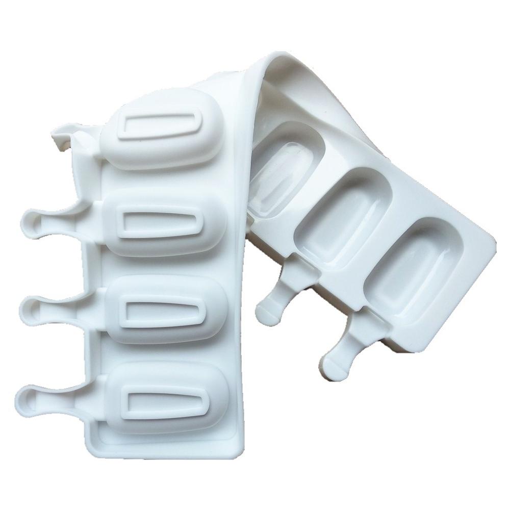 Cetakan Es Krim 8 Hole with Popsicle Sticks - JS282 - White