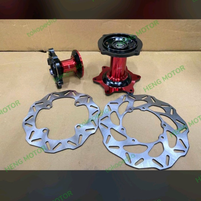 TROMOL SET CRF 150 3 TONE BLACK - RED PLUS CAKRAM- CR7
