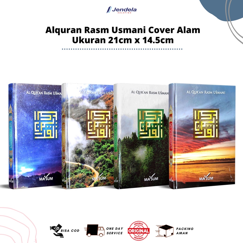 Alquran Rasm Usmani Non Terjemah Cover Alam Tanggung (Quran Wakaf)