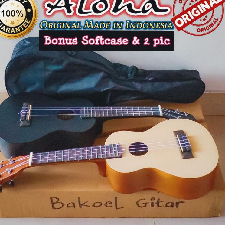 AMR.6Fe23ᴳ ◦ Ukulele - ORIGINAL ALOHA gitar mini/kentrung/gitar kecil suara persis cowboy original