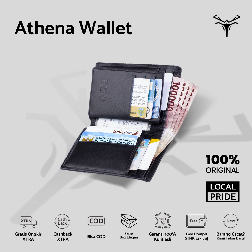 Dompet Kulit Asli | Athena Wallet | Dompet | Dompet Murah | Reven Leather | Dompet Panjang | Dompet 