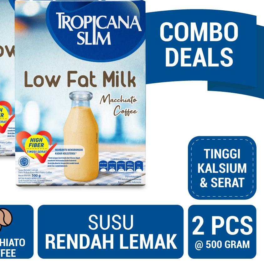 

♙ Twin Pack - Tropicana Slim Susu Low Fat Macchiato Coffee 500 gram - Susu Diet Bantu Turunkan Kolesterol ℗