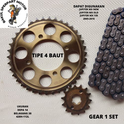 Gear gir set paket jupiter mx lama jupiter mx 135 new gear jupiter mx old gear jupiter mx new gigi t